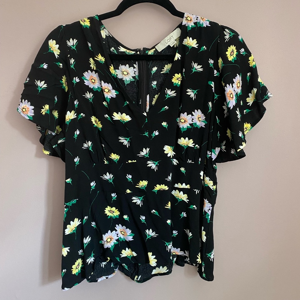 Loft floral blouse